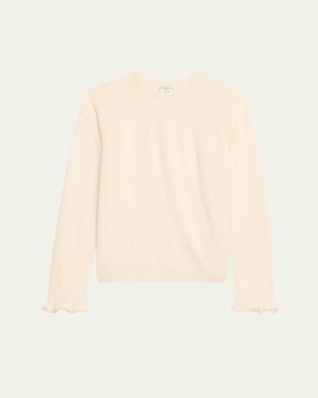 Bead-Trim Cashmere Sweat